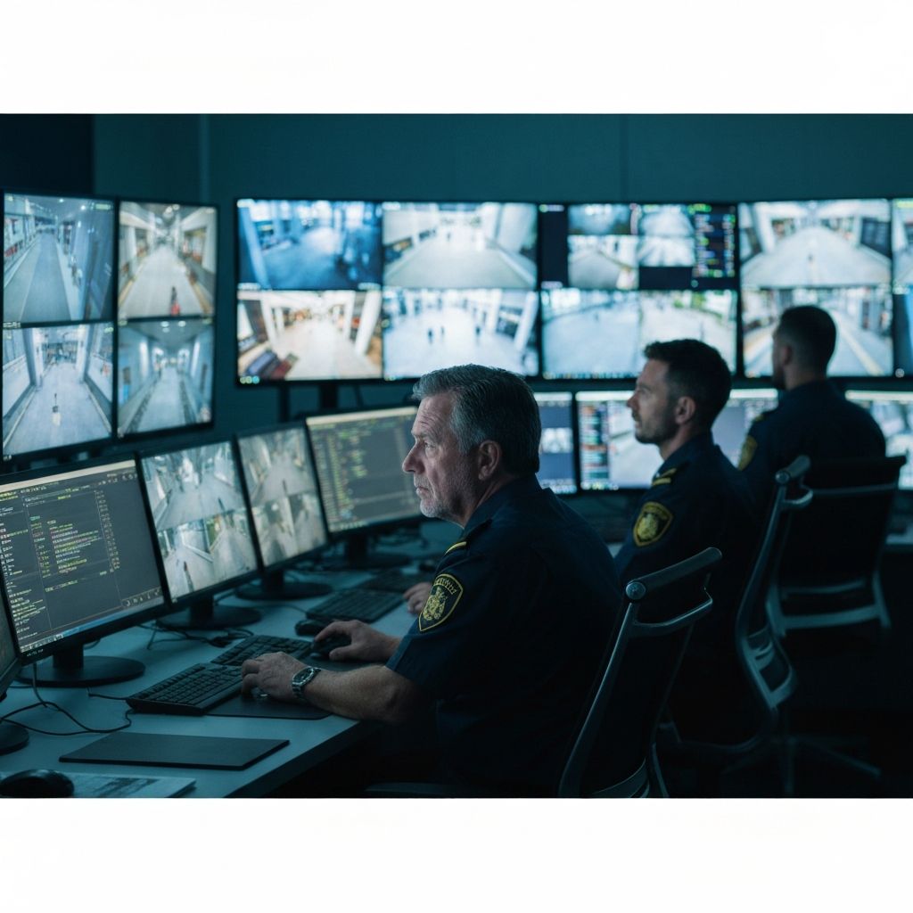 Security surveillance control room